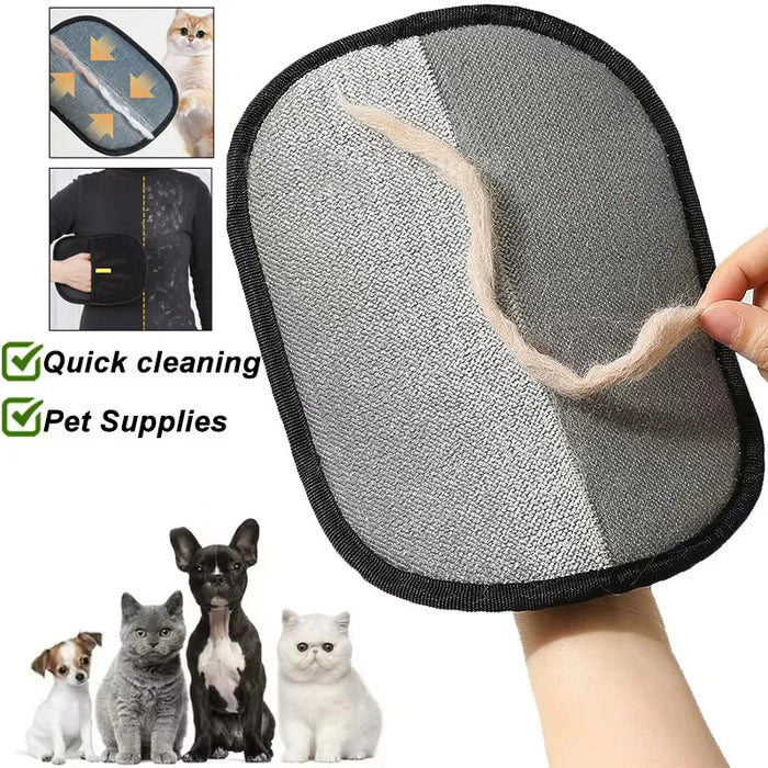 Portable Washable Pet Hair Removal Mitt and Grooming Glove